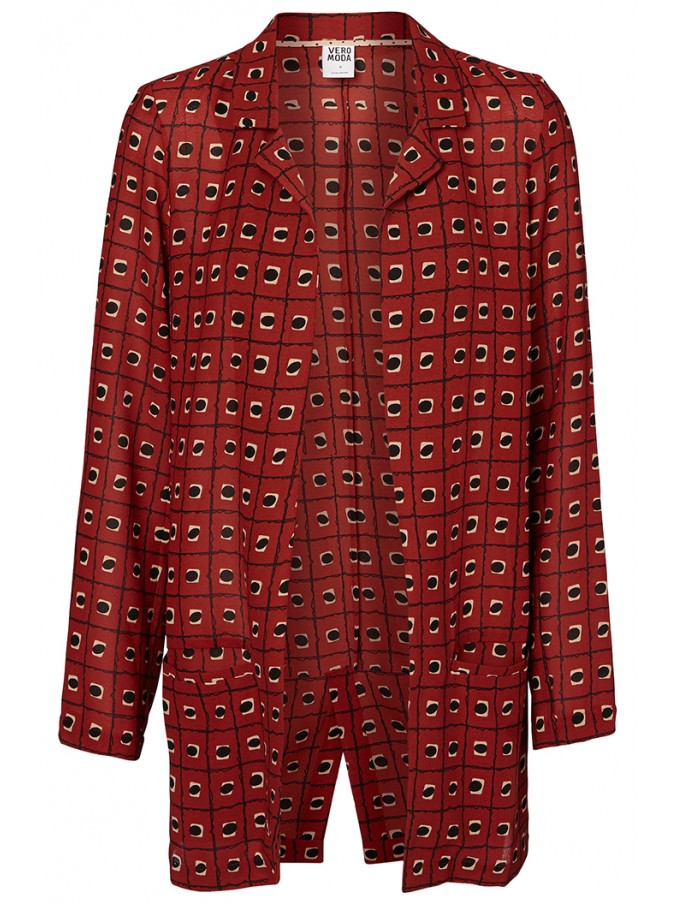 Helena Ls Long Blazer Mix