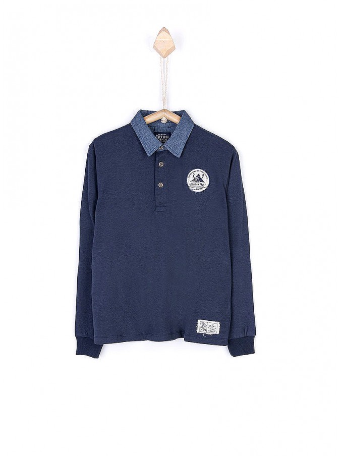 Polo Niño Azul Marino Tiffosi Kids