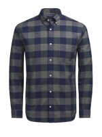 Shirt Man Navy Blue Jack & Jones Shirt Man Navy Blue Jack & Jones