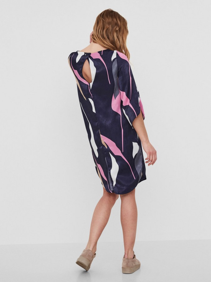 Vestido Mujer Azul Marino Vero Moda