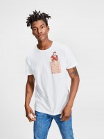 Camiseta Hombre Blanco Jack & Jones Camiseta Hombre Blanco Jack & Jones