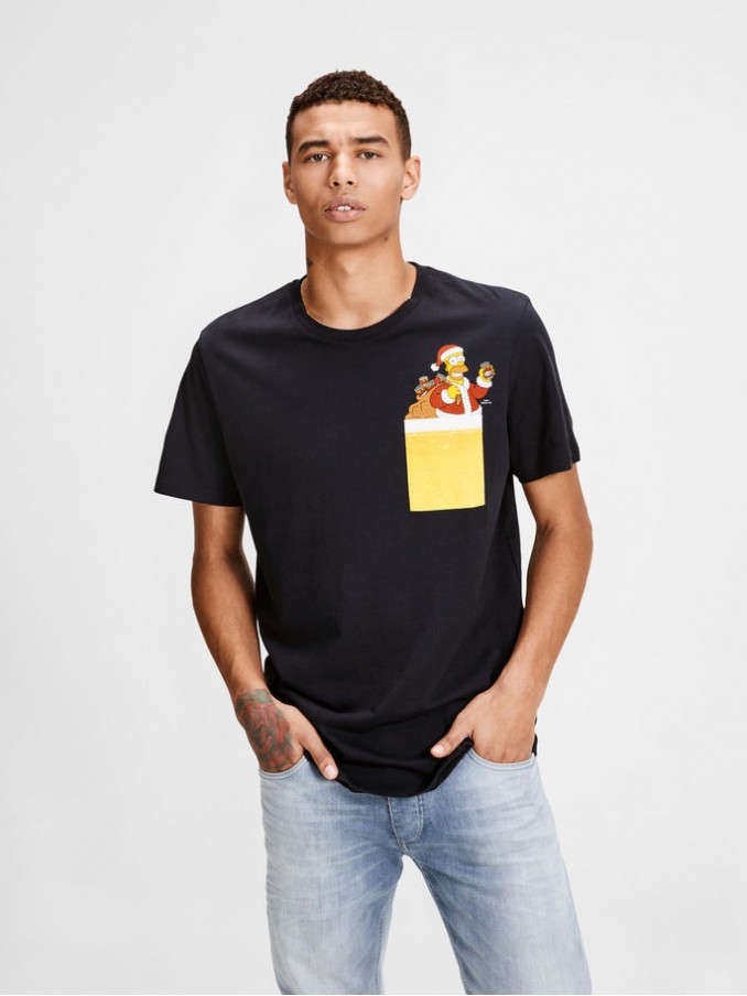 T-Shirt Man Black Jack & Jones