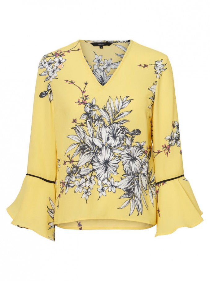 Blusa Mujer Amarillo Vero Moda