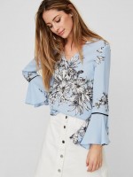 Blusa Mujer Azul Claro Vero Moda Blusa Mujer Azul Claro Vero Moda