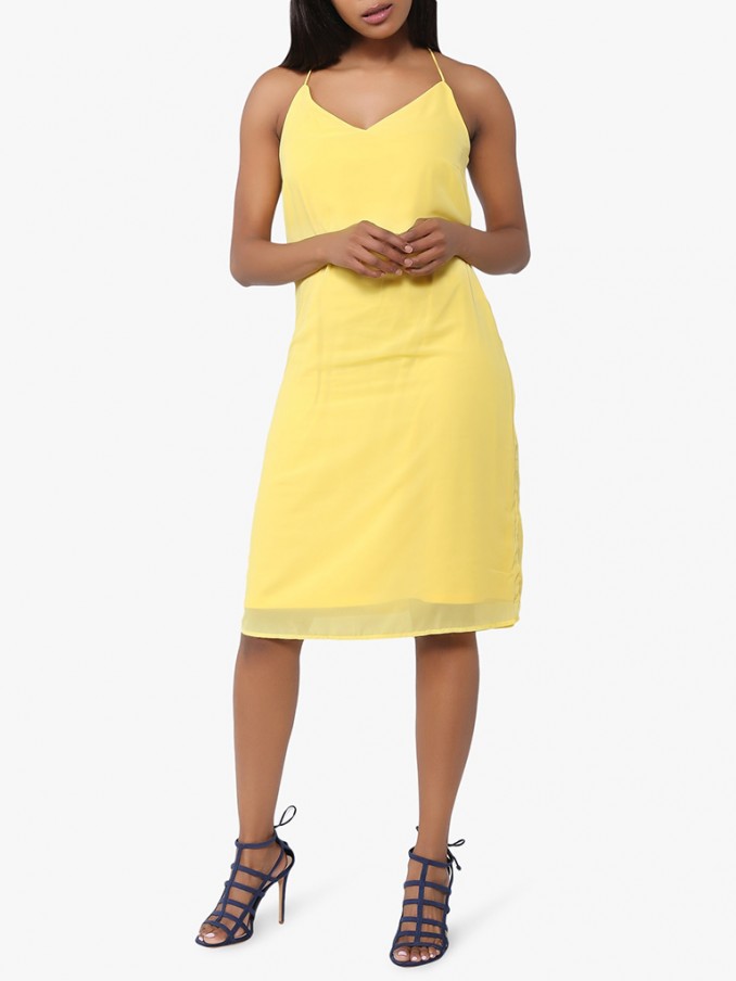 Vestido Mujer Amarillo Vero Moda