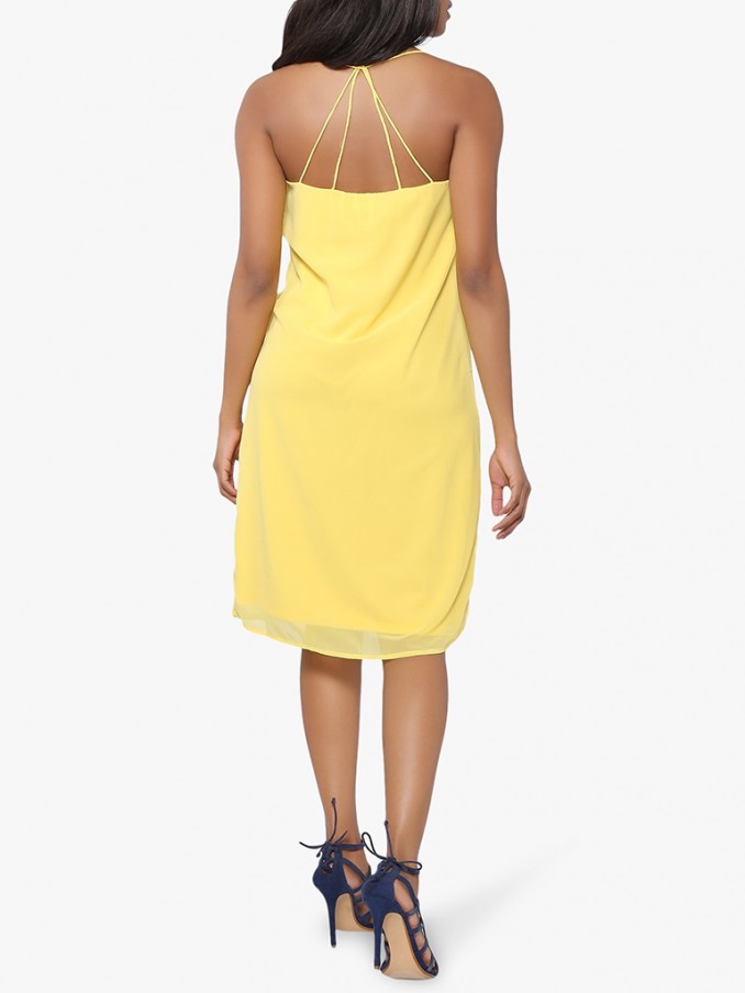 Vestido Mujer Amarillo Vero Moda