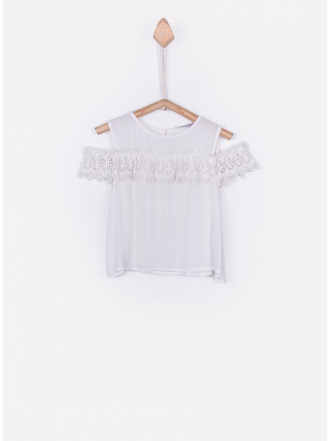 Blusa Niña Crema Tiffosi Kids