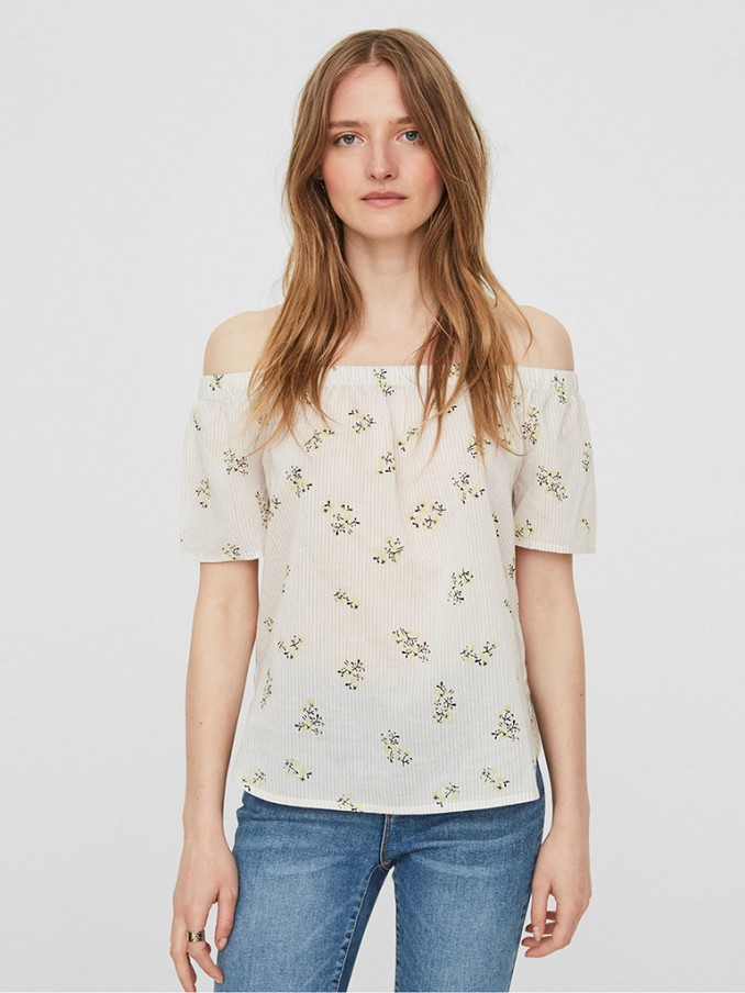 Shirt Woman Beige Vero Moda