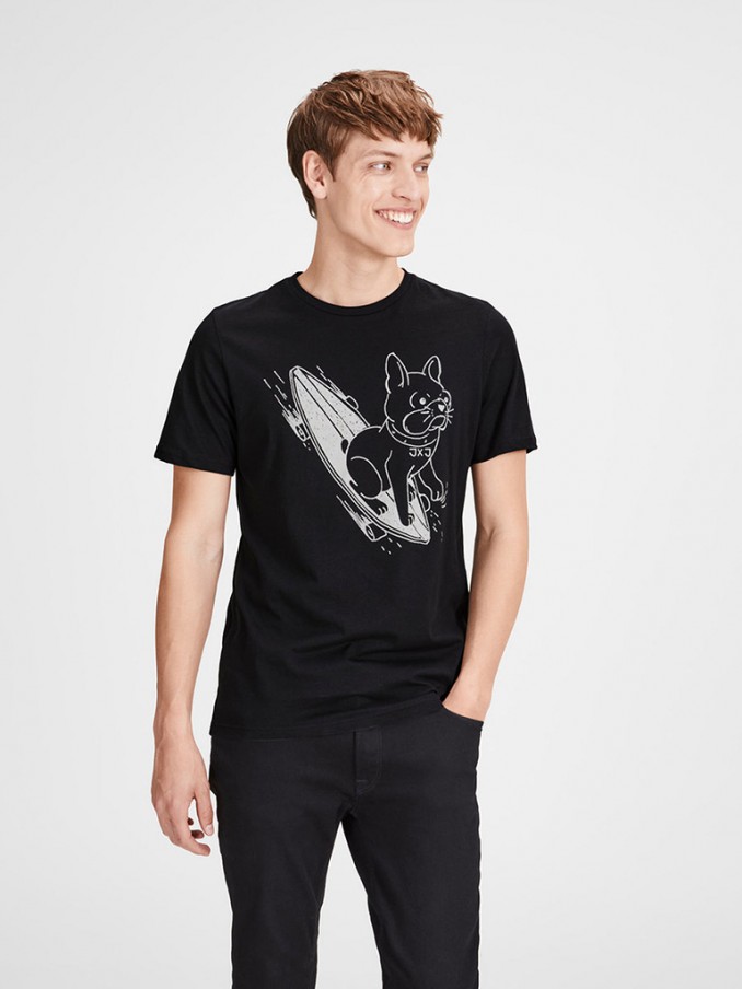 T-Shirt Man Black Jack & Jones