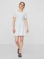 Dress Woman Blue Vero Moda Dress Woman Blue Vero Moda