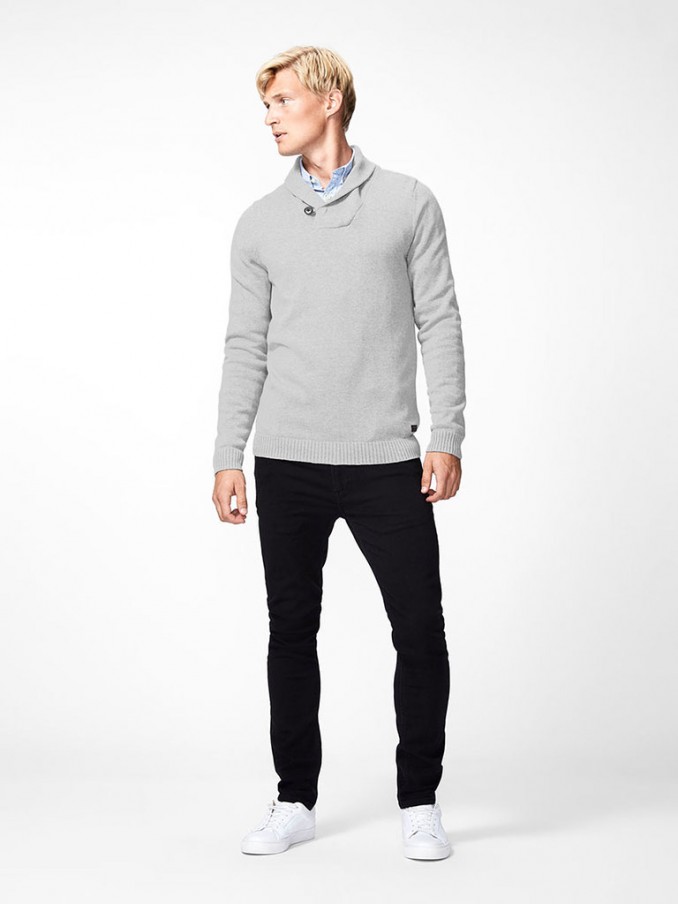 Prendas de Punto Hombre Gris Jack & Jones