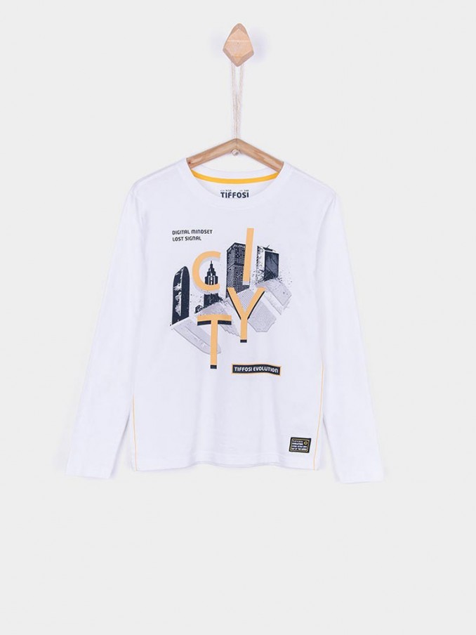 Sweatshirt Boy White Tiffosi Kids