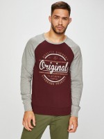 Sweatshirt Man Bordeaux Jack & Jones Sweatshirt Man Bordeaux Jack & Jones