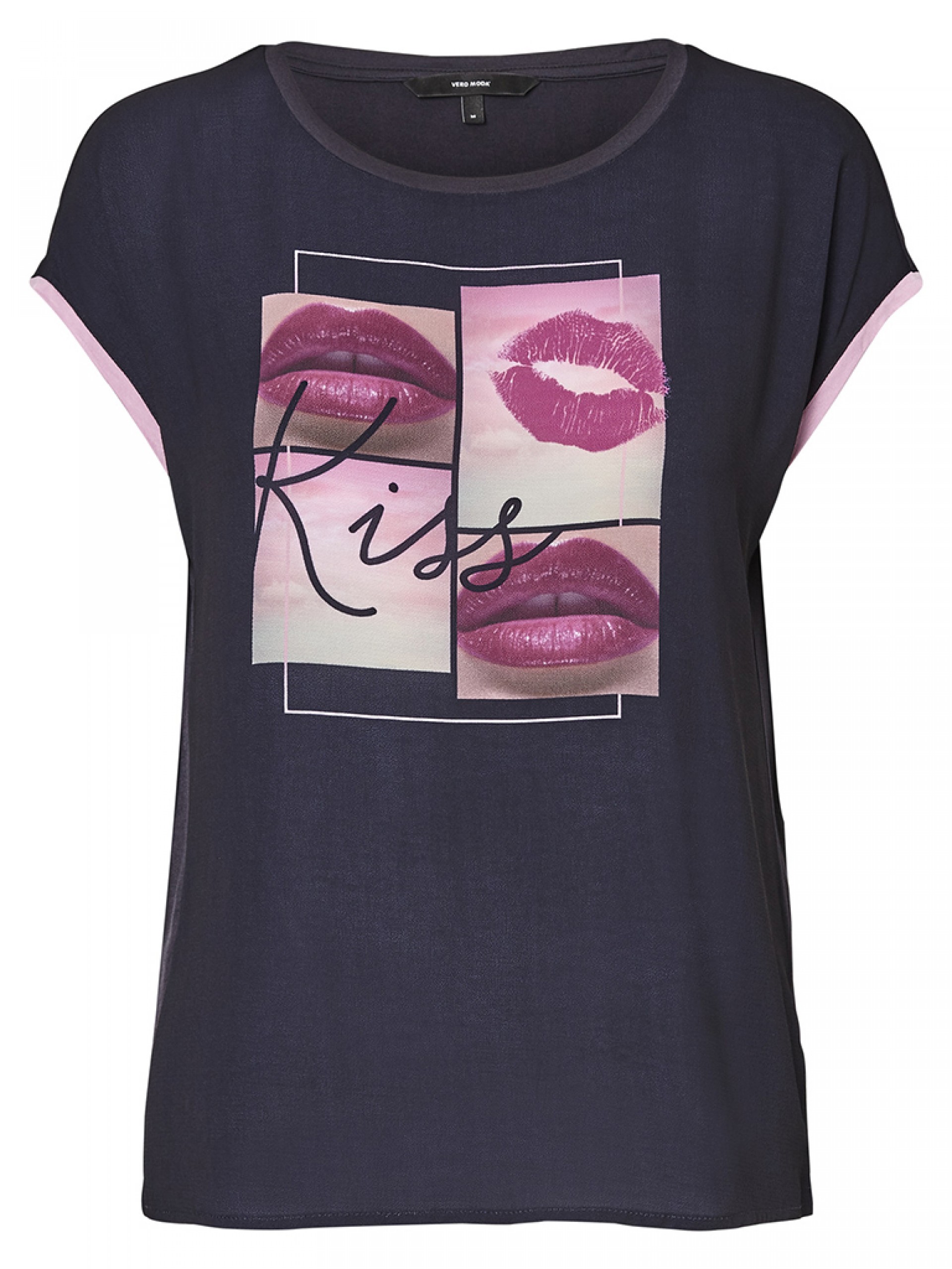 Camiseta Mujer Azul Oscuro Vero Moda