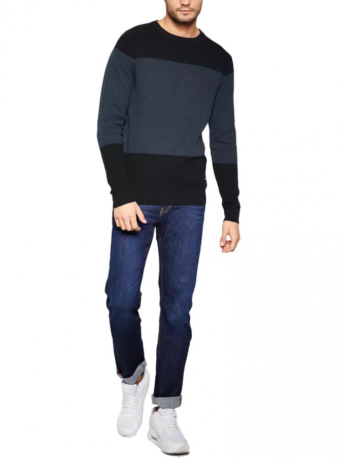 Knitwear Man Navy Blue Produkt