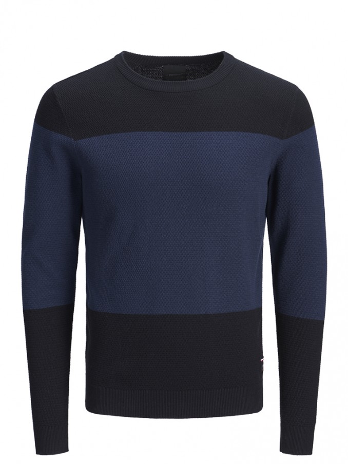 Knitwear Man Navy Blue Produkt