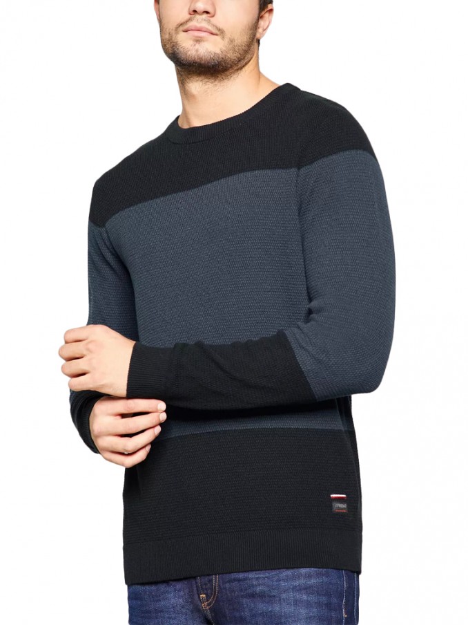 Knitwear Man Navy Blue Produkt