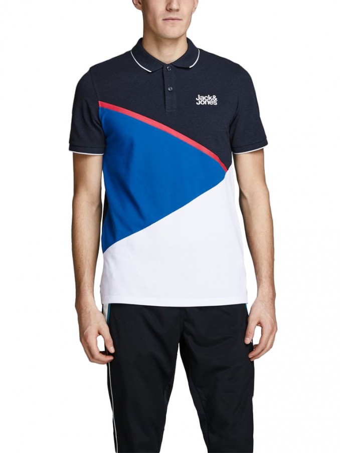 Polo Shirt Man Blue Jack & Jones