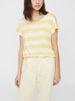 T-Shirt Woman Yellow Vero Moda T-Shirt Woman Yellow Vero Moda