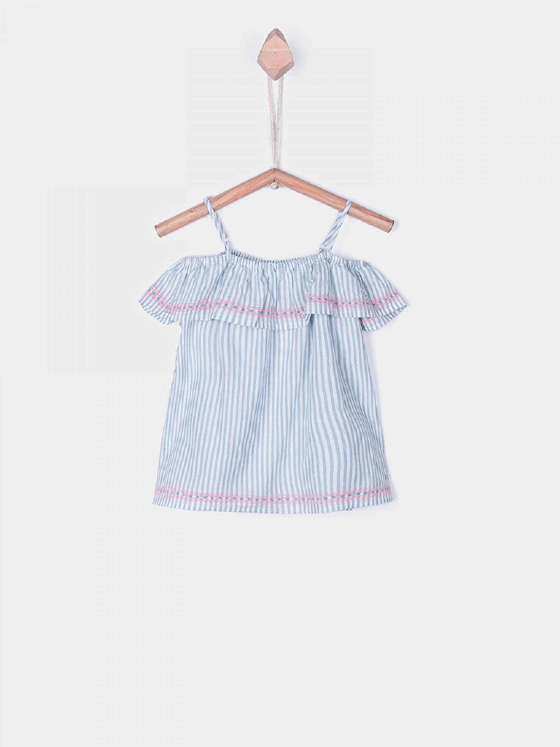 Blusa Niña Raya Azul Tiffosi Kids