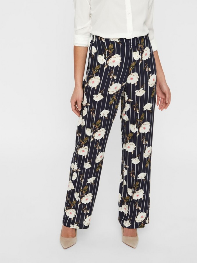 Pantalones Mujer Azul Marino Vero Moda