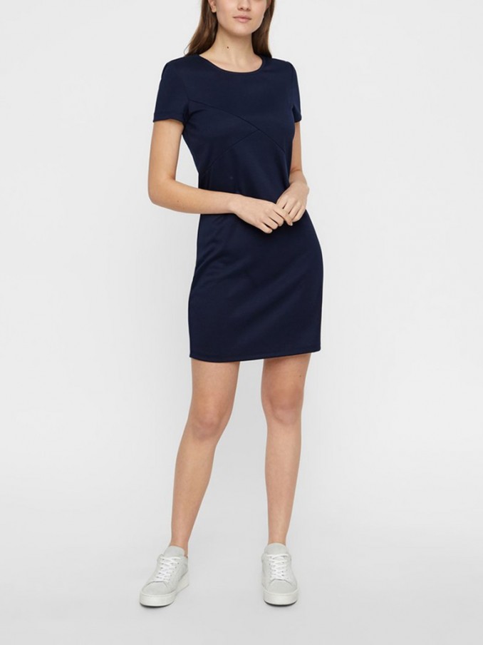 Vestido Mujer Azul Marino Vero Moda