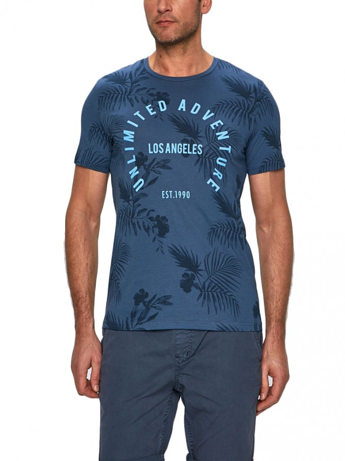 T-Shirt Man Navy Blue Jack & Jones