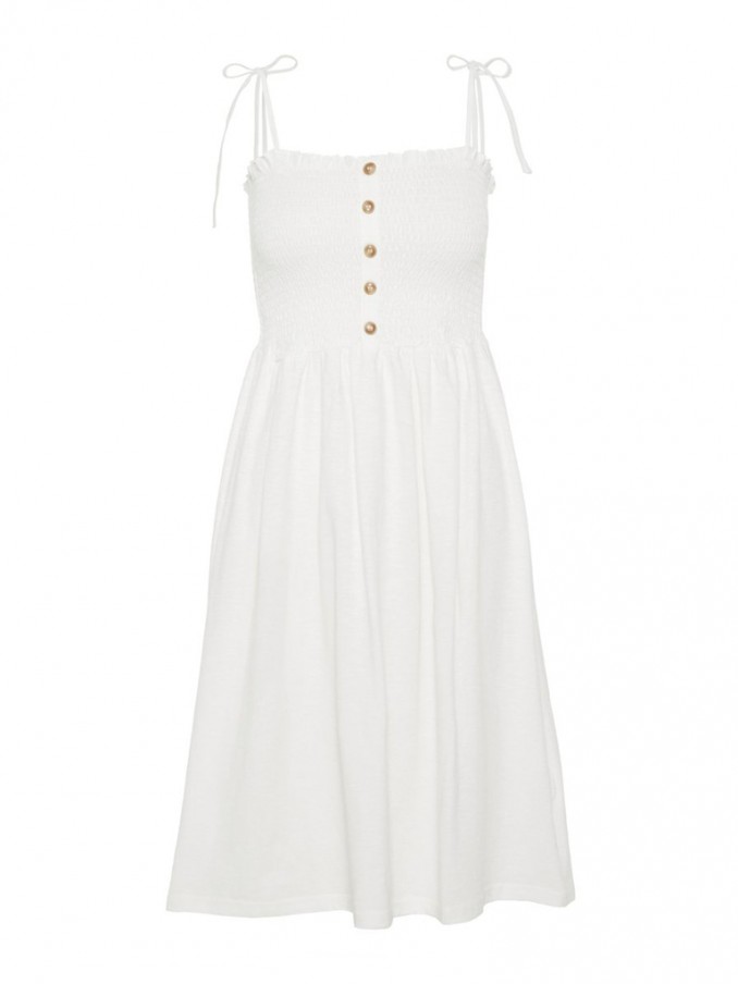 Dress Woman Cream Vero Moda