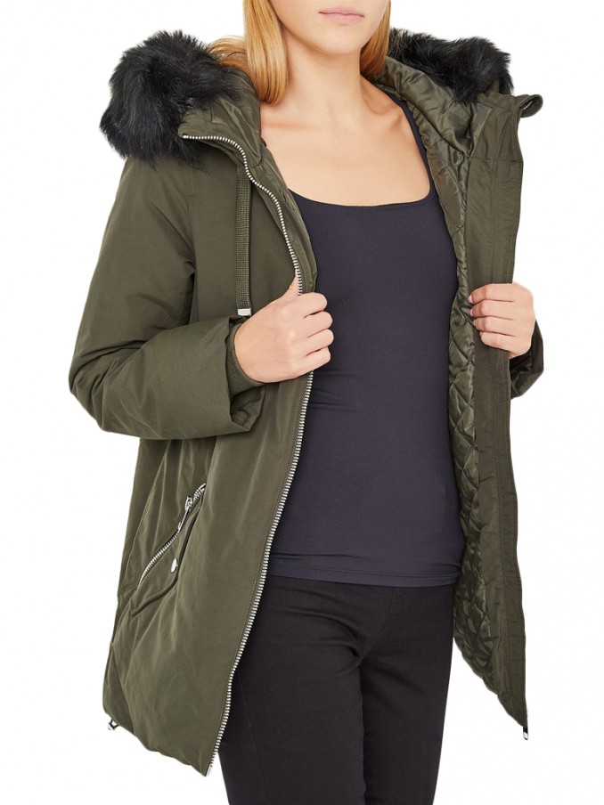 Chaqueta Mujer Verde Oscuro Vero Moda
