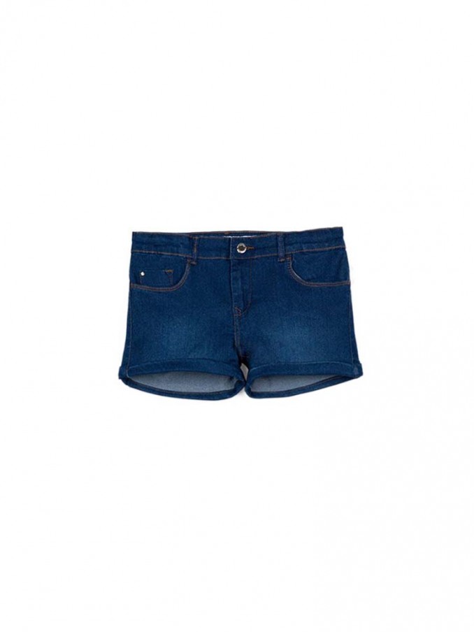 Pantalones Cortos Niña Jeans Oscuros Tiffosi Kids