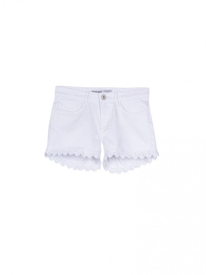 Pantalones Cortos Niña Blanco Tiffosi Kids