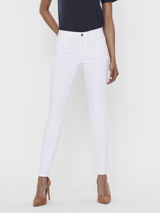 Pants Woman White Vero Moda