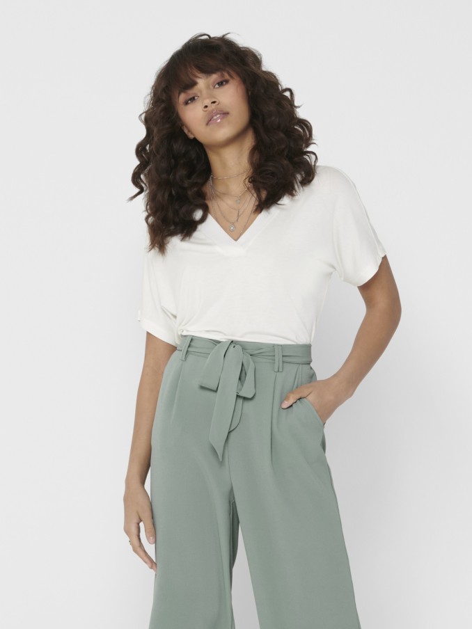 T-Shirt Woman Cream Only