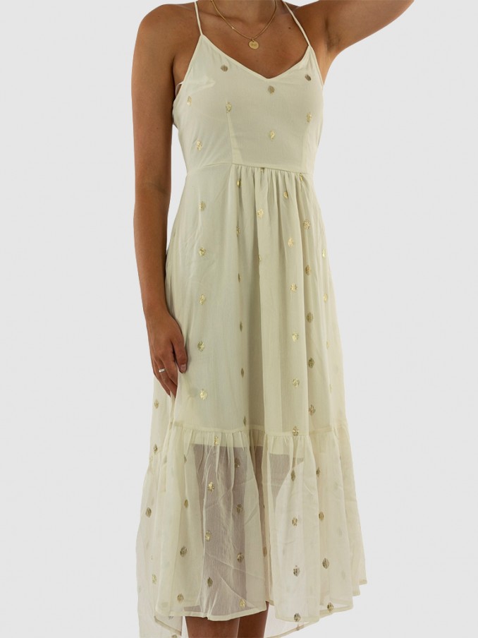 Dress Woman Cream Vero Moda