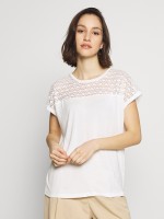 T-Shirt Woman Cream Vero Moda T-Shirt Woman Cream Vero Moda