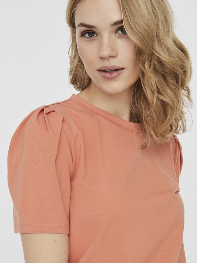 T-Shirt Woman Salmon Vero Moda