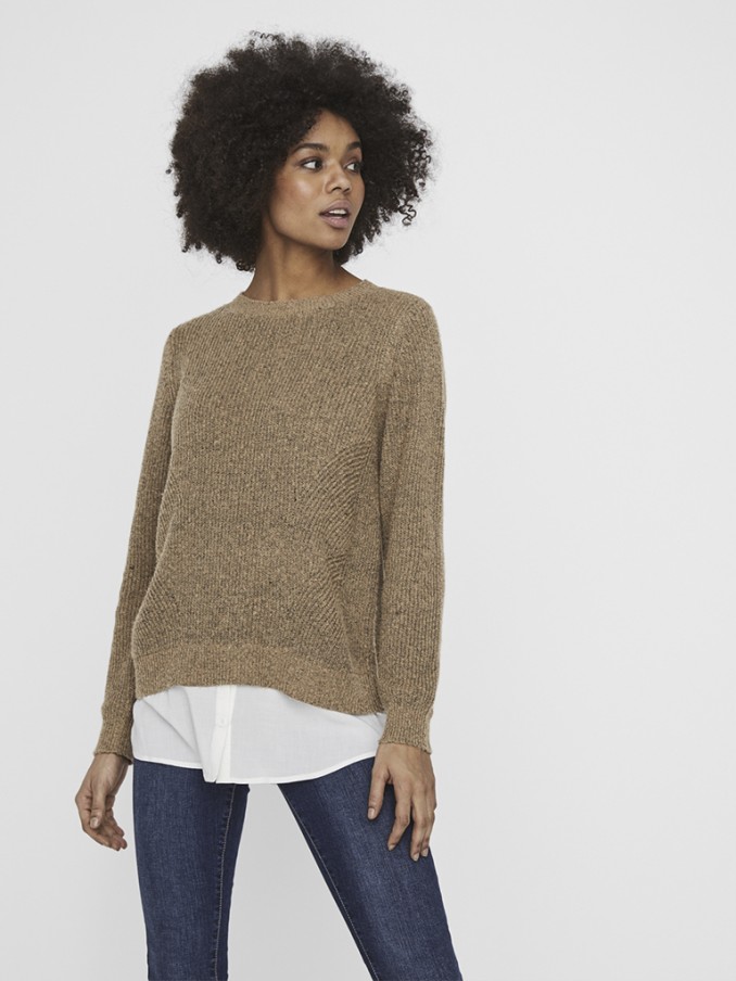 Knitwear Woman Beige Vero Moda