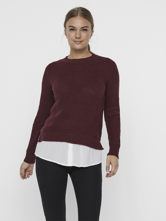 Knitwear Woman Bordeaux Vero Moda