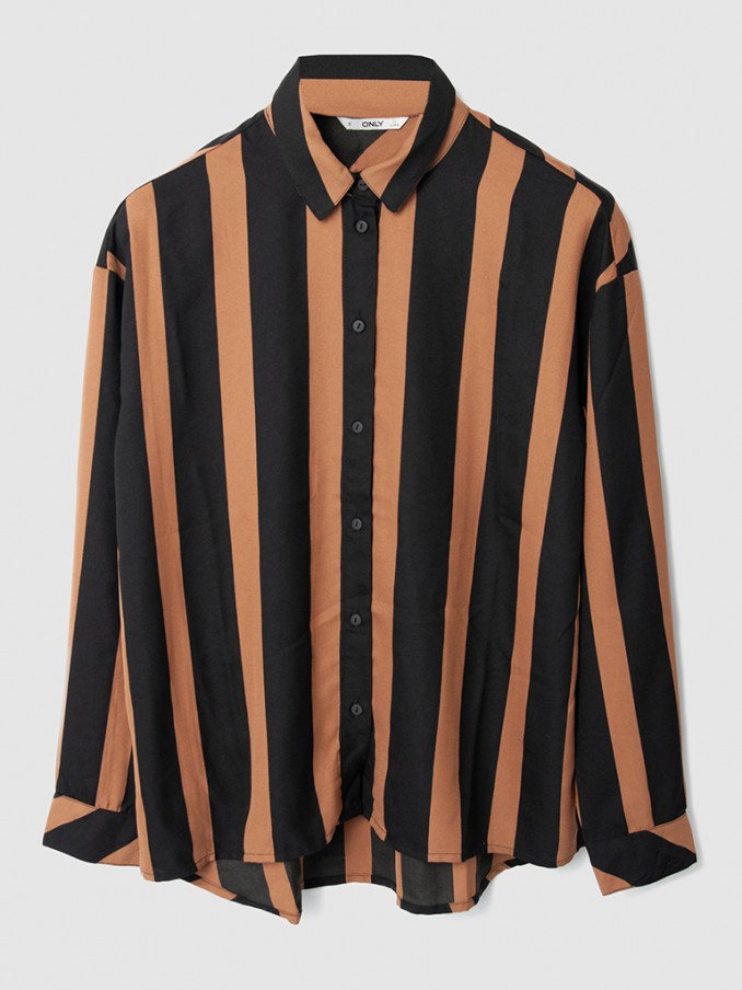 Shirt Woman Black Stripe Only
