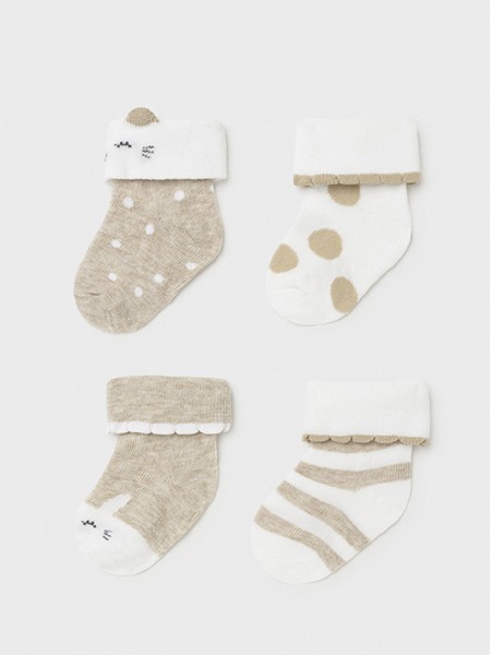 Socks Baby Girl Beige Absorba