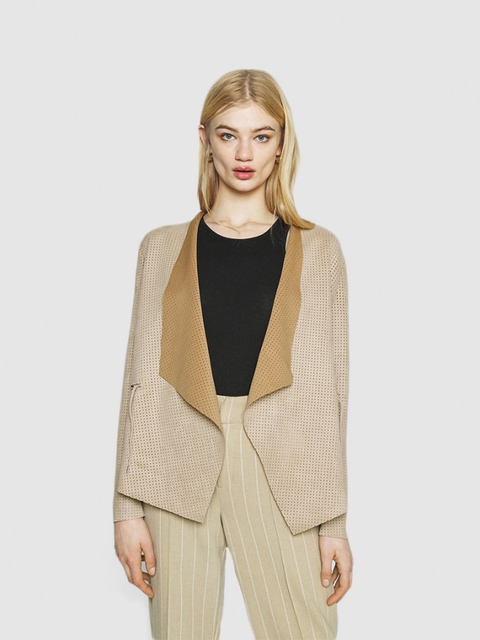Chaqueta Mujer Beige Vero Moda