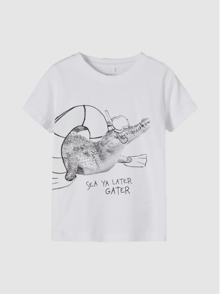 T-Shirt Boy White Name It