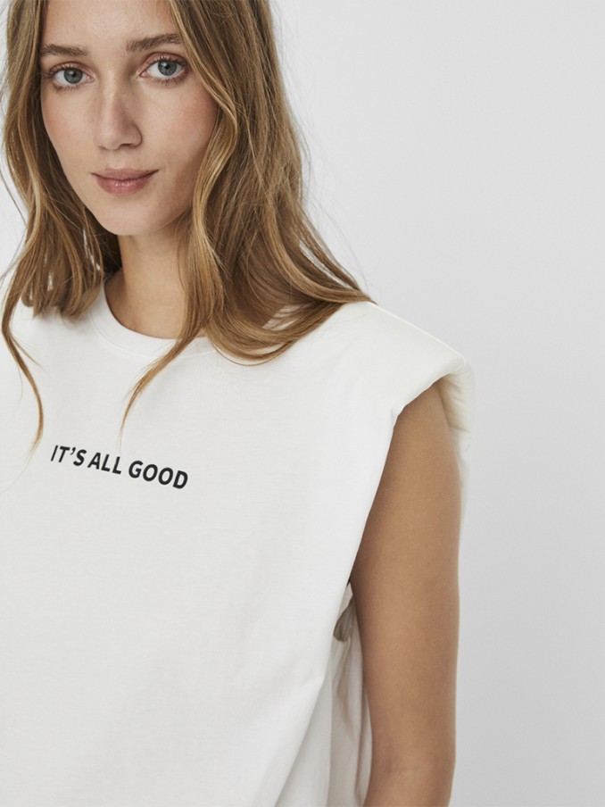 Camiseta Mujer Blanco Vero Moda