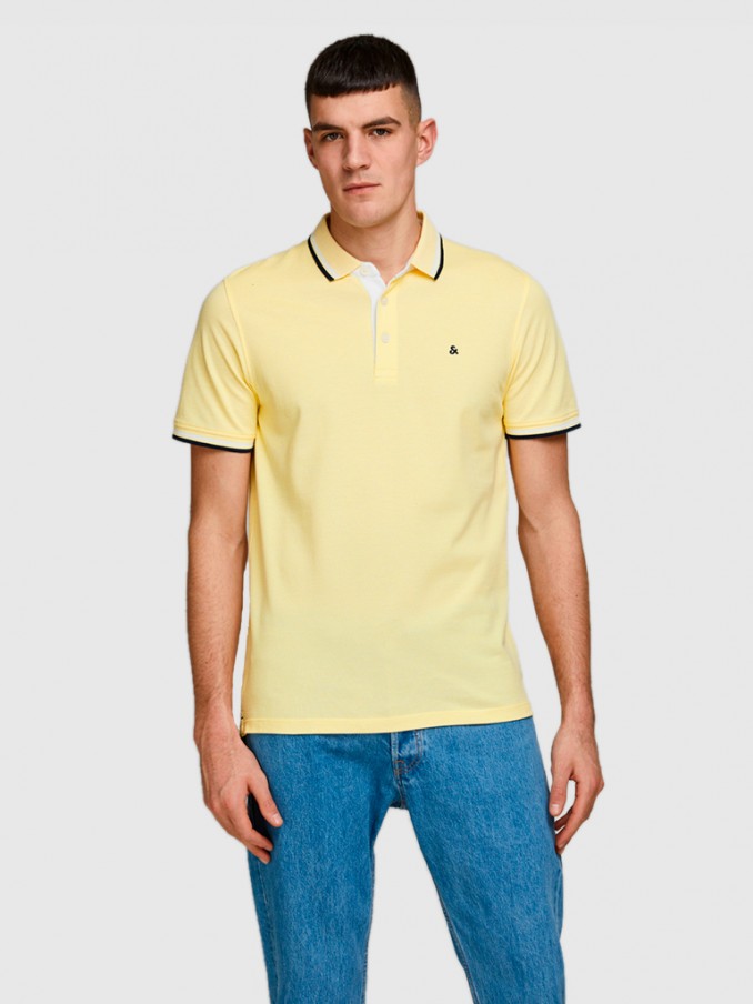 Polo Shirt Man Yellow Jack & Jones