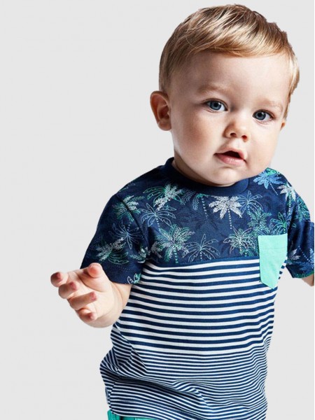 T-Shirt Baby Boy Blue Mayoral