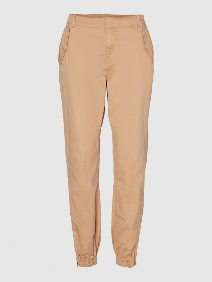 Pants Woman Camel Vero Moda
