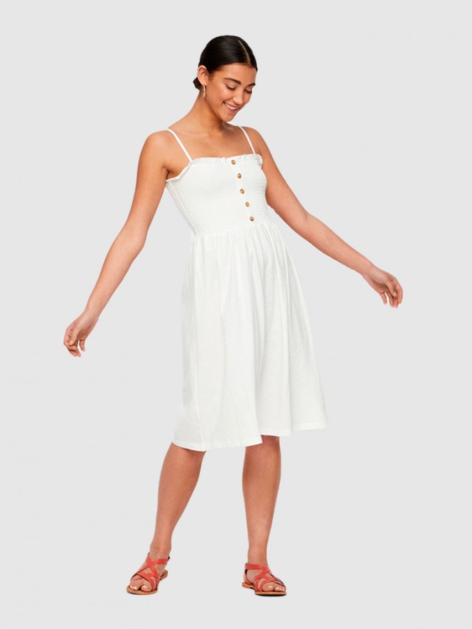 Dress Woman Cream Vero Moda