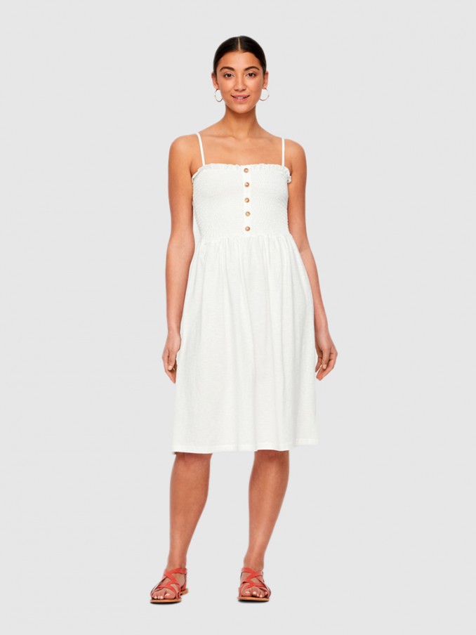 Dress Woman Cream Vero Moda