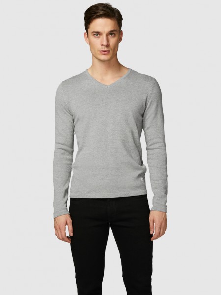 Knitwear Man Grey Produkt