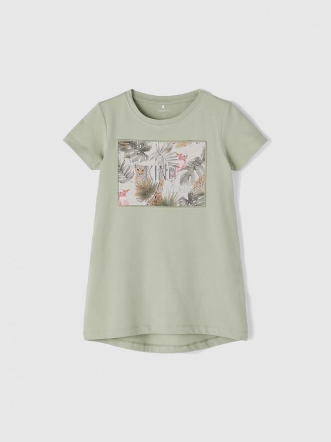 T-Shirt Girl Green Name It